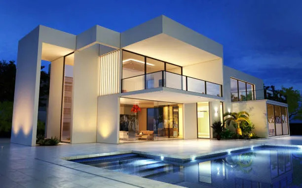 Exterior dusk rendering